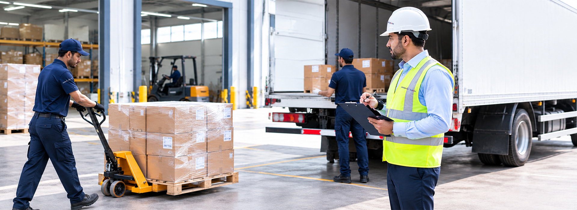 Busy airport terminal and aviation logistics operations