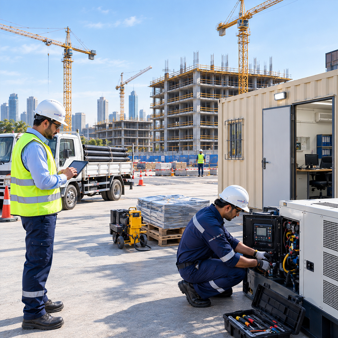 Construction site office and workplace support