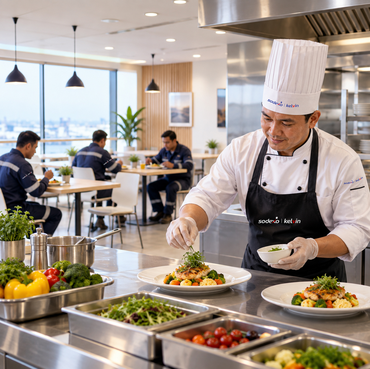 Onshore and offshore catering