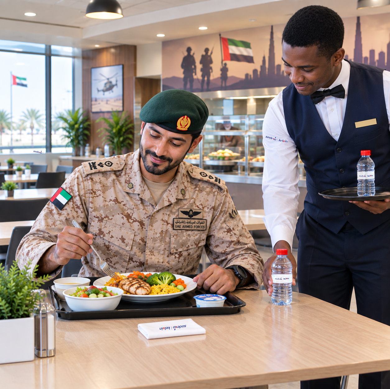 Professional dining facility serving defence personnel