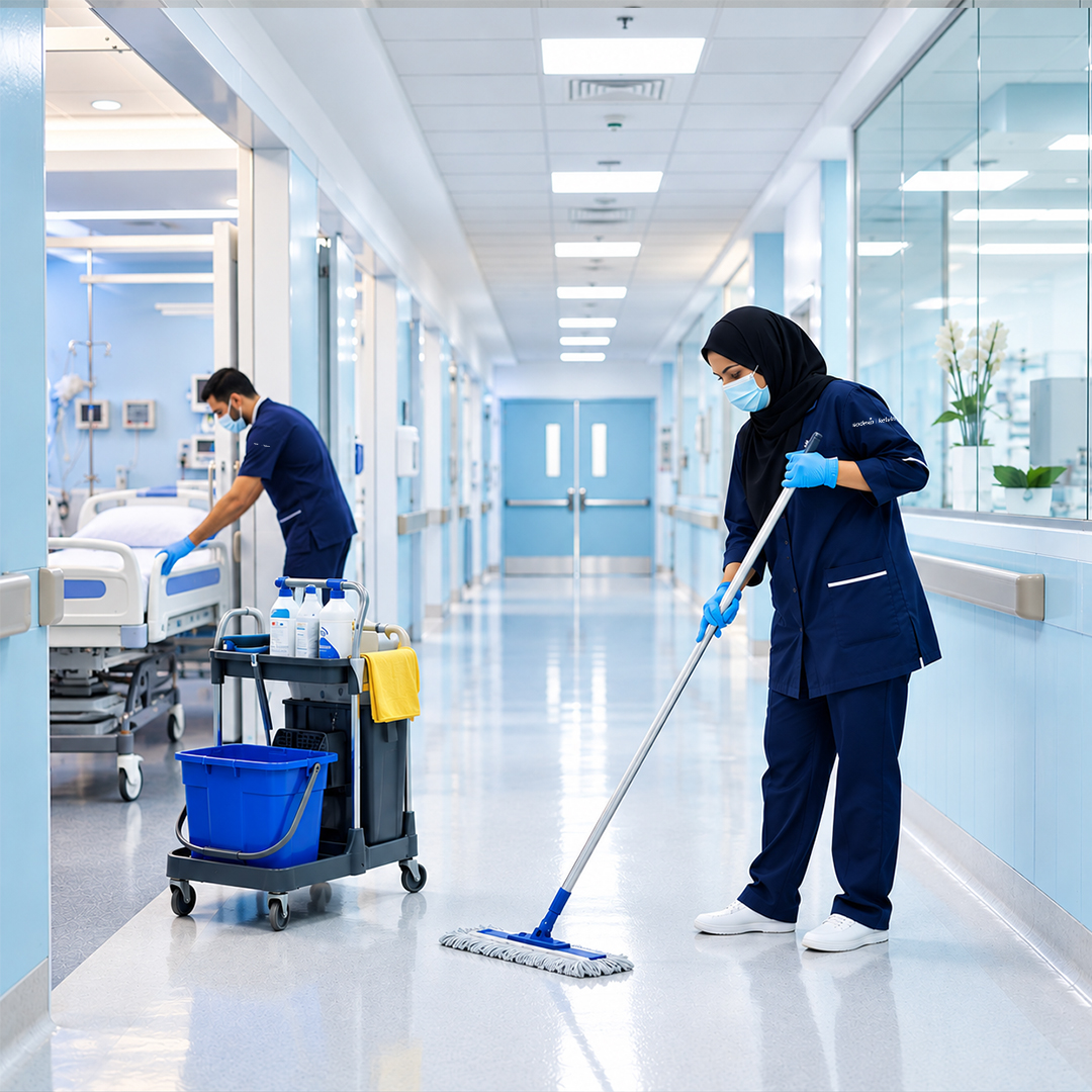 Healthcare cleaning and hygiene services