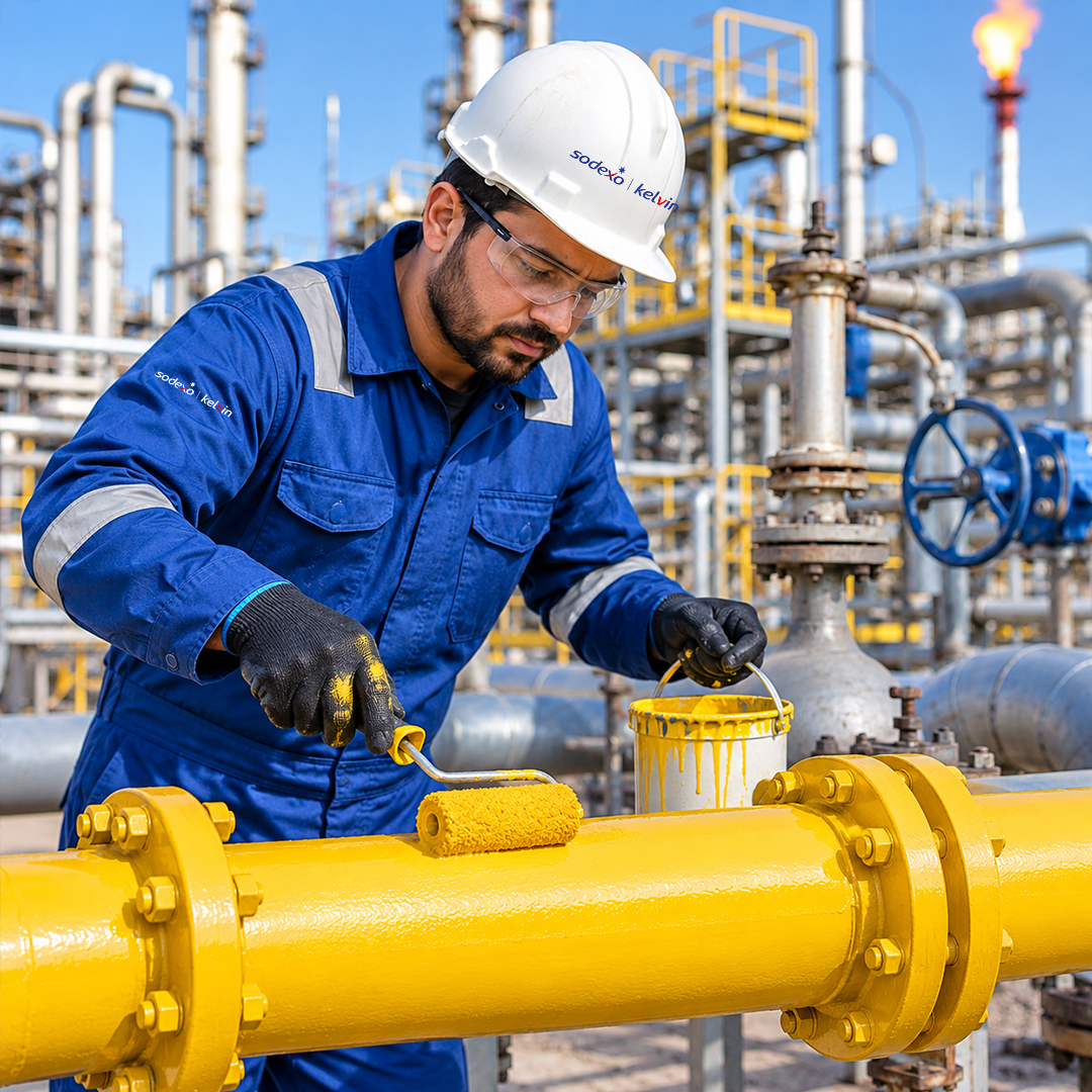 Operations team at an oil and gas processing facility